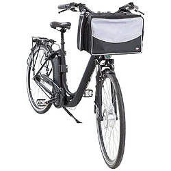 TRIXIE Panier avant de vélo pour animaux 41x26x26 cm Noir et gris 