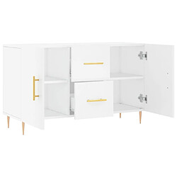 Maison Chic Buffet,Meuble de Rangement,commode pour salon,Cuisine blanc 100x36x60 cm bois d'ingénierie -MN43525 pas cher