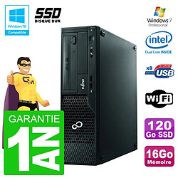 PC Fujitsu Esprimo E500 E85+ DT G640 RAM 16Go SSD 120Go DVD Wifi W7 · Occasion 