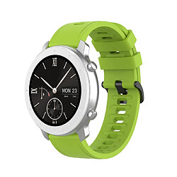 Wewoo Bracelet pour montre connectée de remplacement de Smartwatch en silicone Amazfit GTRtaille 20 mm vert 