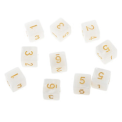 40 pièces multi-faces d6-d20 dés pour d & d jouets jouets jouets jouets blanc