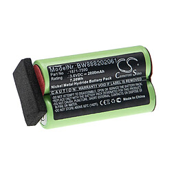 vhbw Batterie compatible avec Moser ChromStyle 1871, Super Cordless 1872 clipper tondeuse à cheveux (2000mAh, 3,6V, NiMH)