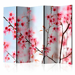 Paris Prix Paravent 5 Volets Symbol of Japan Sakura Flowers 172x225cm