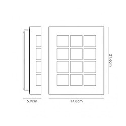 Avis Luminaire Center Applique murale Allegra Acier inoxydable 1 ampoule 21,6cm