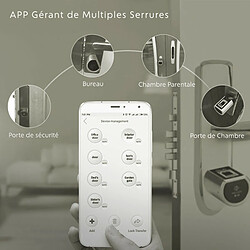 Serrure de Porte Connectée We.Lock Biométrique à 999 Empreintes Digitales avec Ouverture Bluetooth + Application iOS Android pas cher