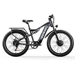 Vélo électrique 26" GUNAI GN68 Double Puissant Fat Bike Adulte 2000W 15Ah VTT Noir