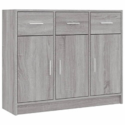 Maison Chic Buffet,Meuble de Rangement,commode pour salon,Cuisine sonoma gris 91x28x75 cm bois d'ingénierie -MN88618