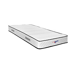 Literie Julien Matelas mathieu a Ressorts Ensaches + 3,5 cm de Latex 75 Kg/m3 - 90x190 Hauteur +/- 20,5 cm - Accueil Moelleux - Soutien Ferme + Oreiller Visco - 5 Zones de Confort - Hypoallergenique 