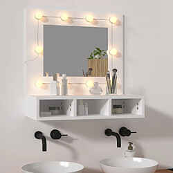 vidaXL Armoire à miroir avec LED blanc 60x31,5x62 cm 