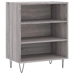 vidaXL Buffet sonoma gris 57x35x70 cm bois d'ingénierie