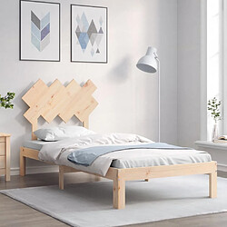 vidaXL Cadre de lit sans matelas 90x200 cm bois de pin massif 