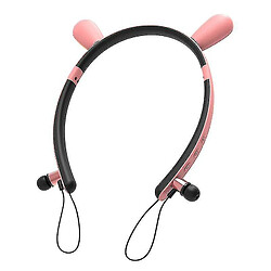 Universal Casque Bluetooth oreille Yyh-Cat (rose) 