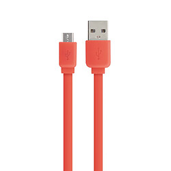 MOOOV Câble micro USB /USB-A plat 1 m - rouge corail 