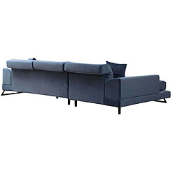 Acheter Hanah Home Canapé d'angle en tissu bleu Frido.