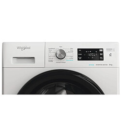 Lave-linge hublot 8kg 1200 tours/min blanc - FFB8258BVFR - WHIRLPOOL pas cher