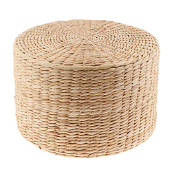 Coussin De Paille Japonais Tatami Coussin De Sol 30x30x20cm Oreillers de méditation pour sol