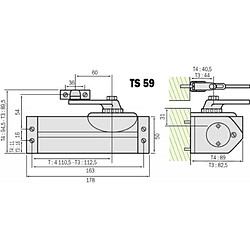 Avis DORMAKABA Fermeporte modèle TS 59