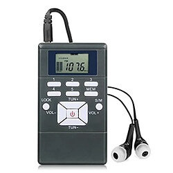 Universal Récepteur radio FM radio stéréo portable DSP mini-récepteur d'horloge numérique pour l'église, la conférence, le musée, le guide de visite | radio DSP | radio stéréo FM radio stéréo 