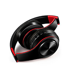 YP Select Casque Bluetooth sans fil pliable multicolore à la mode chaud - rouge / noir