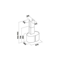 Avis Falmec Hotte decorative murale Pharo 67cm , 800 m3/h, aspiration périmétrale