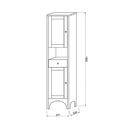 Acheter Kiamami Valentina COLONNE DE SALLE DE BAIN H 160 NOYER ART POVERA | TOSCANA