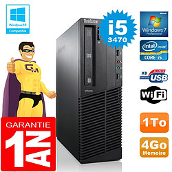 PC Lenovo M92p SFF Core I5-3470 Ram 4Go Disque 1 To Graveur DVD Wifi W7 · Occasion 