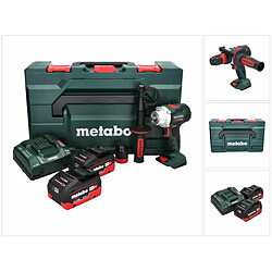 Metabo BS 18 LTX BL Q I Perceuse-visseuse sans fil 18 V 130 Nm Brushless (602359660) + 2x Batteries 5,5 Ah + Chargeur + Coffret de transport