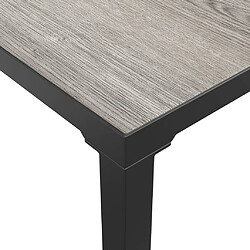 Avis vidaXL Table basse de jardin gris 55x55x31 cm DPC et acier