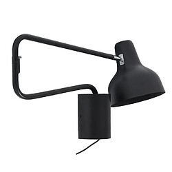 Sampa Helios Lampe de bureau bras articulé orientable en métal noir avec interrupteur Compatible LED