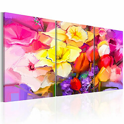 Paris Prix Tableau Imprimé Rainbow Bouquet 60 x 120 cm 