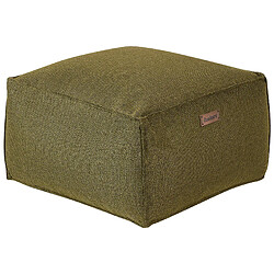 Beliani Pouf vert olive 50 x 50 x 30 cm MUKKI