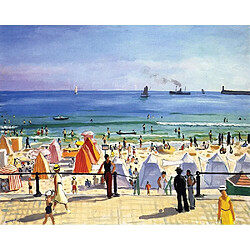 Puzzle Michele Wilson Puzzle d'art en bois 350 pièces : La plage des sables d'Olonne, Albert Marquet 