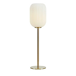 Markslojd Lampe de Table 1 Globe Light Laiton Brossé, Blanc