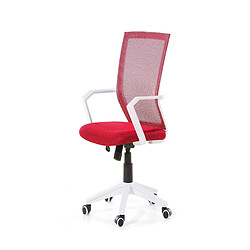 Beliani Chaise de bureau rouge réglable en hauteur RELIEF pas cher