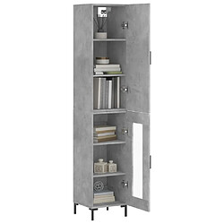 Avis Maison Chic Buffet,Meuble de Rangement,commode pour salon,Cuisine Gris béton 34,5x34x180 cm Bois d'ingénierie -MN32362