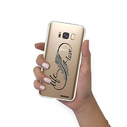 Avis Coque Samsung Galaxy S8 souple transparente Love Life Motif Ecriture Tendance Evetane.