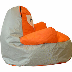 Jardindeco Pouf enfant en polyester Animal Renard.