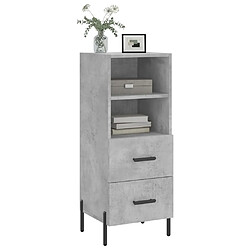 Avis Maison Chic Buffet,Meuble de Rangement,commode pour salon,Cuisine Gris béton 34,5x34x90 cm Bois d'ingénierie -MN11169