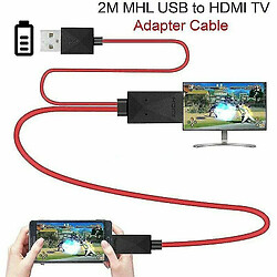 Acheter Universal Micro USB MHL à HDMI 1080p Cable TV Out le plomb pour le téléphone Android Samsung