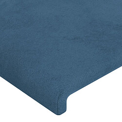 Avis vidaXL Têtes de lit 4 pcs Bleu foncé 72x5x78/88 cm Velours