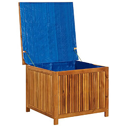 Helloshop26 Coffre boîte meuble de jardin rangement 75 x 75 x 58 cm bois d'acacia solide 02_0013046 pas cher