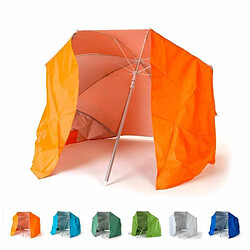 Beachline Parasol de plage pliable portable léger aluminium tente 160 cm Piuma, Couleur: Orange