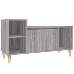 Maison Chic Meuble TV scandinave gris - Banc TV pour salon Sonoma 100x35x55 cm Bois d'ingénierie -MN34553