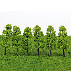 Lot de 40pcs Arbres Modèles en Plastique Arbres Pagode et Ordinaire pour Paysage Modélisme Ferroviaire Echelle 1: 100 - Vert Claire Vert Foncé pas cher