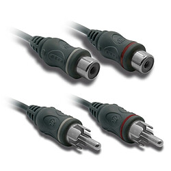 Metronic Cordon 2 RCA mâles / 2 RCA femelles 1,2 m