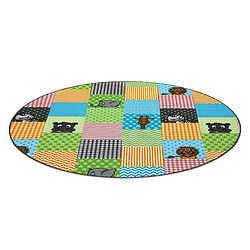 Avis RUGSX Tapis pour enfants ZOO Cercle animaux cercle 133 cm