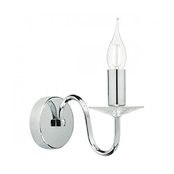 Luminaire Center Applique murale Pique Cristal,chrome poli 1 ampoule 22cm