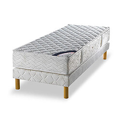 Mes Ensemble matelas ressorts biconiques - confort équilibré 90x190cm + sommier 