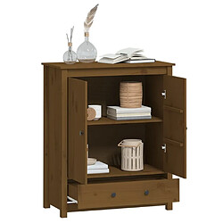 Acheter Maison Chic Buffet,Meuble de Rangement,commode pour salon,Cuisine Marron miel 83x41,5x100 cm Bois massif de pin -MN68365