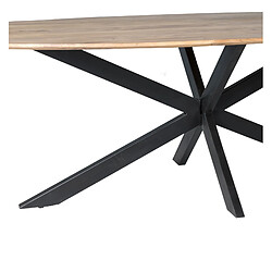 Moloo URBAN-Table à manger ovale 10/12 personnes L240, Spider et Acacia pas cher